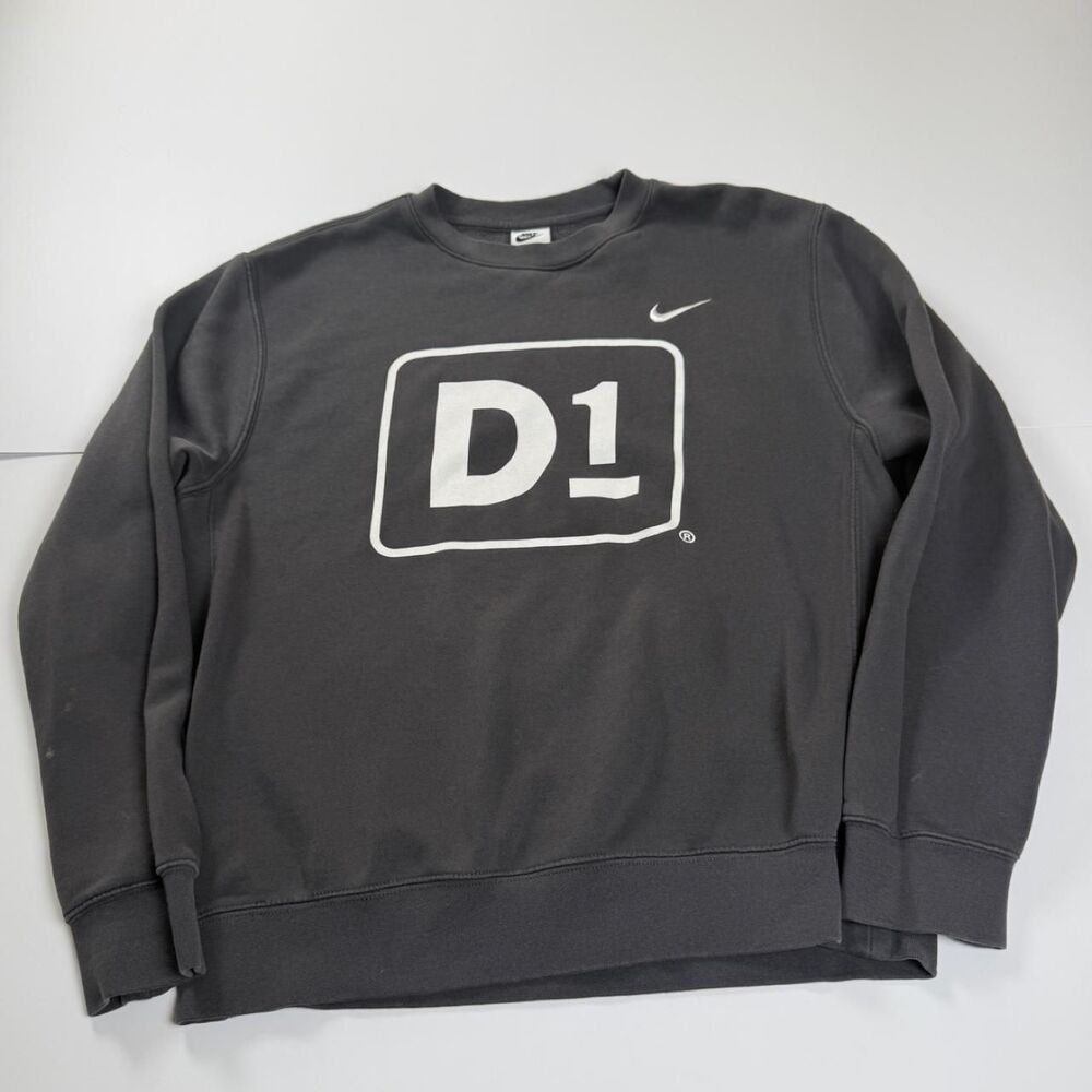 Nike Men's Black and Grey Sweatshirt